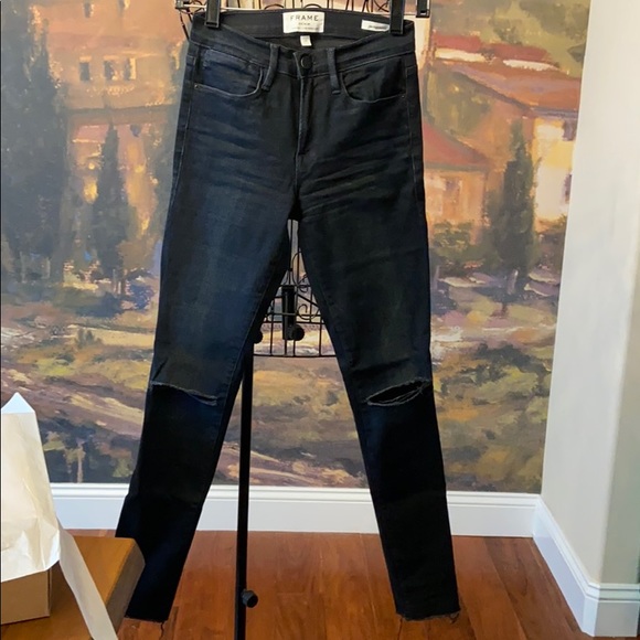 Frame Denim Le High Skinny Jeans - Picture 1 of 12